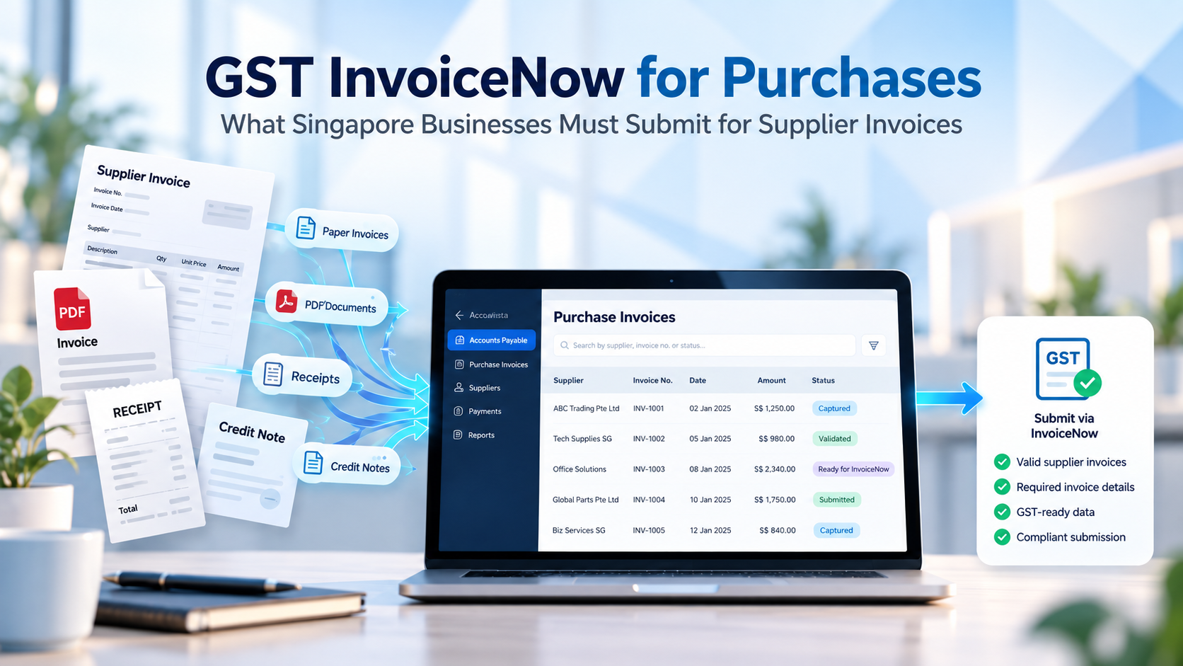 GST InvoiceNow for Purchases | AveriWorks